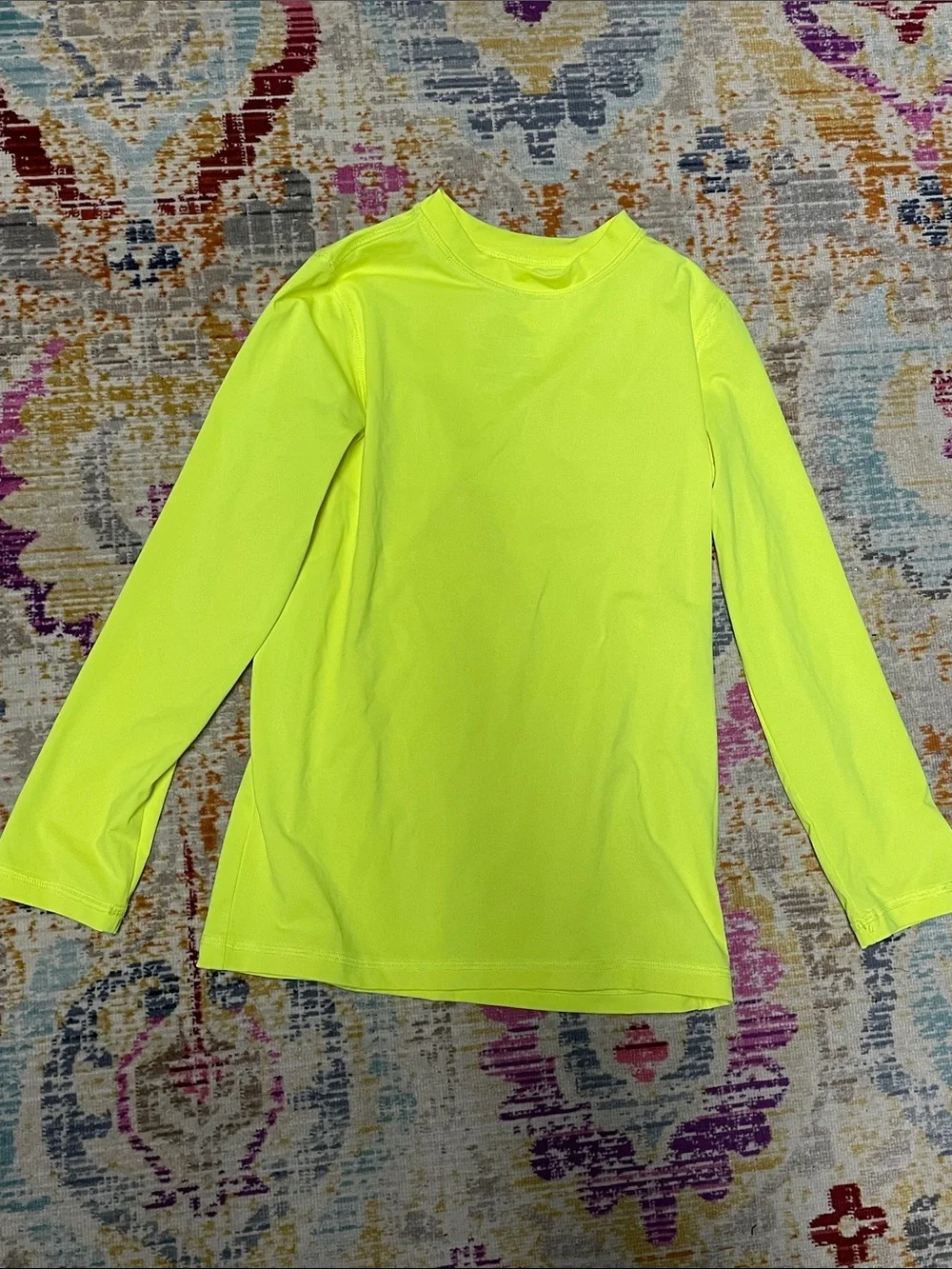 Wonder Nation Neon Yellow Swim Shirt M 8